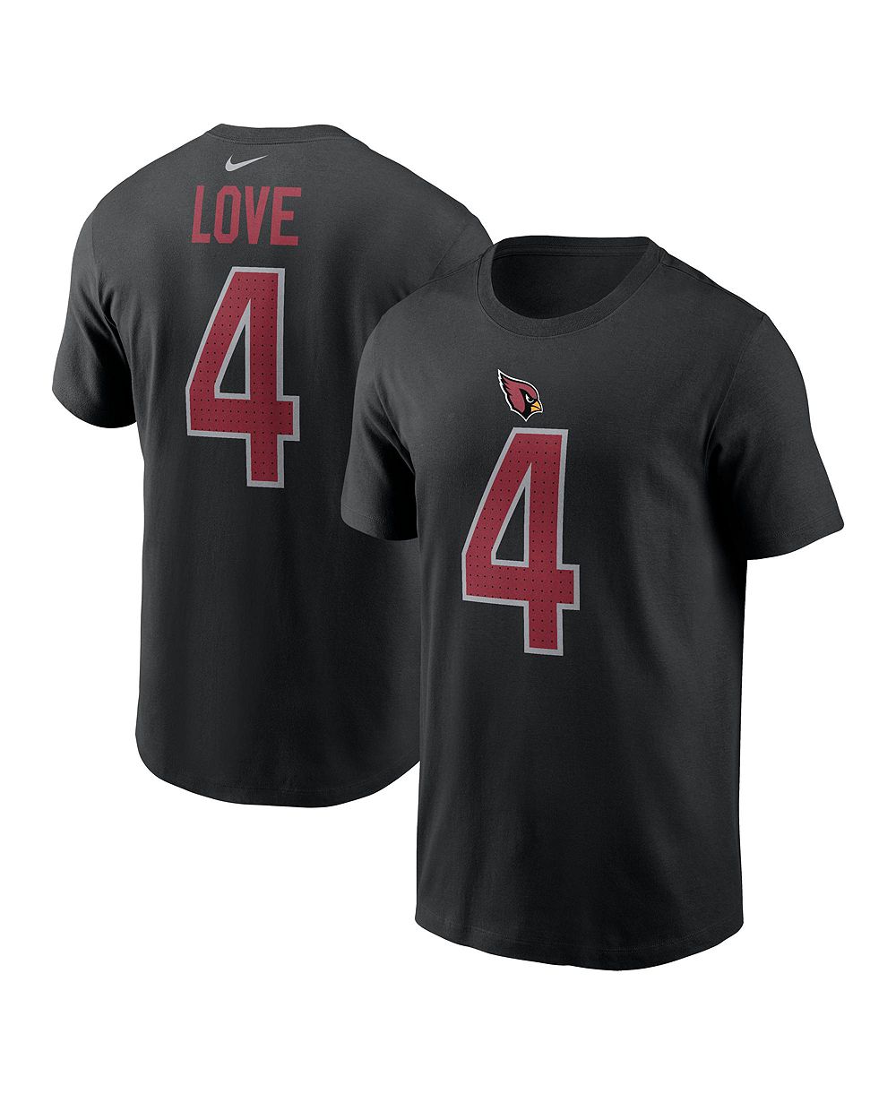 Nike Men's Jeremiyah Love Black Arizona Cardinals 2026 NFL Draft Name & Number T-Shirt