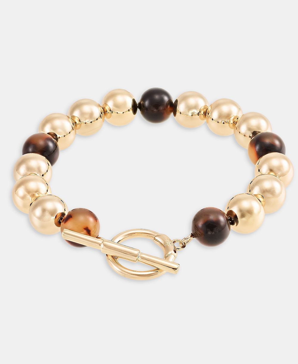Lauren Ralph Lauren Tortoise-Look Beaded Flex Bracelet