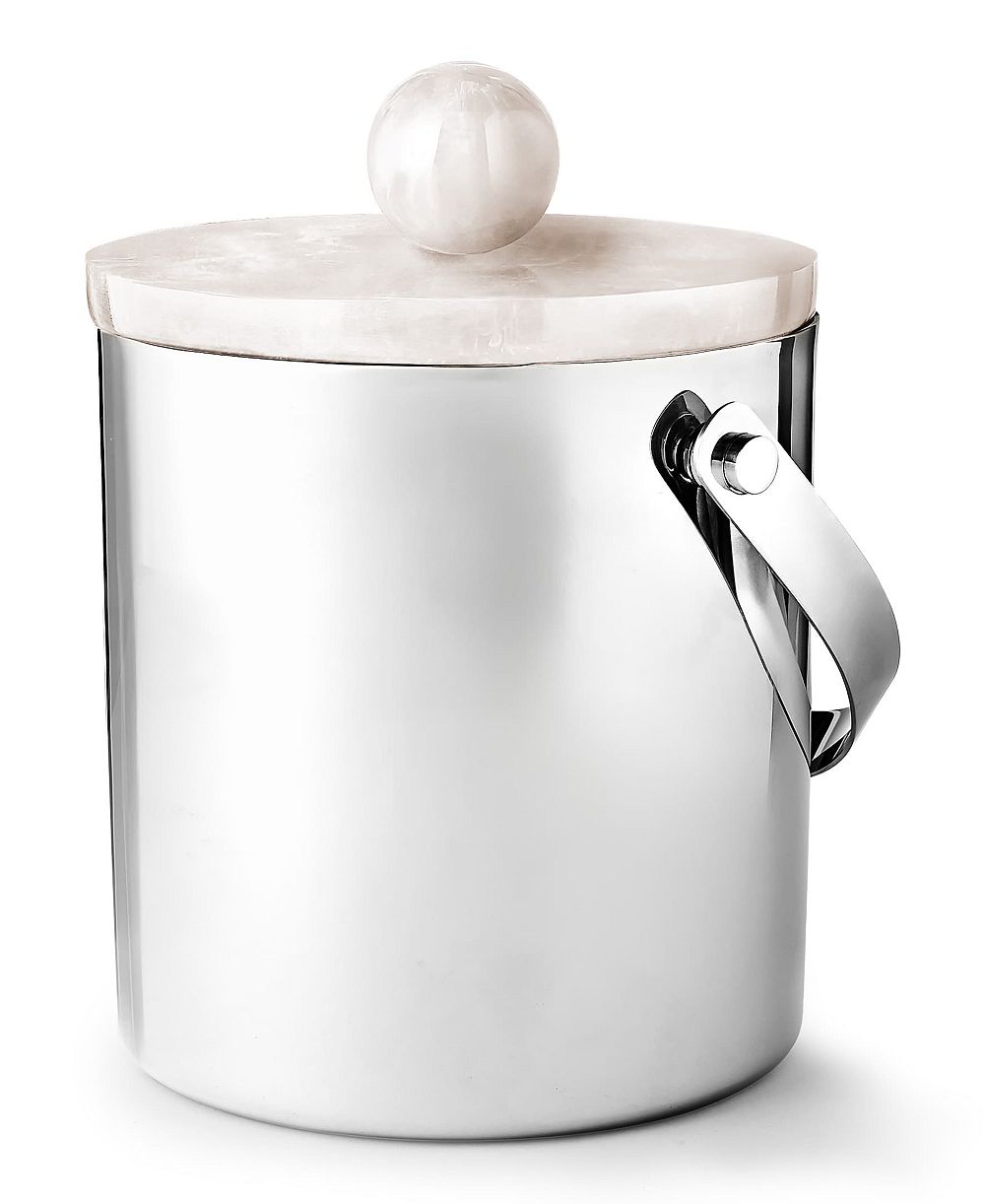Godinger Asher Stainless Steel 60 oz. Lidded Ice Bucket