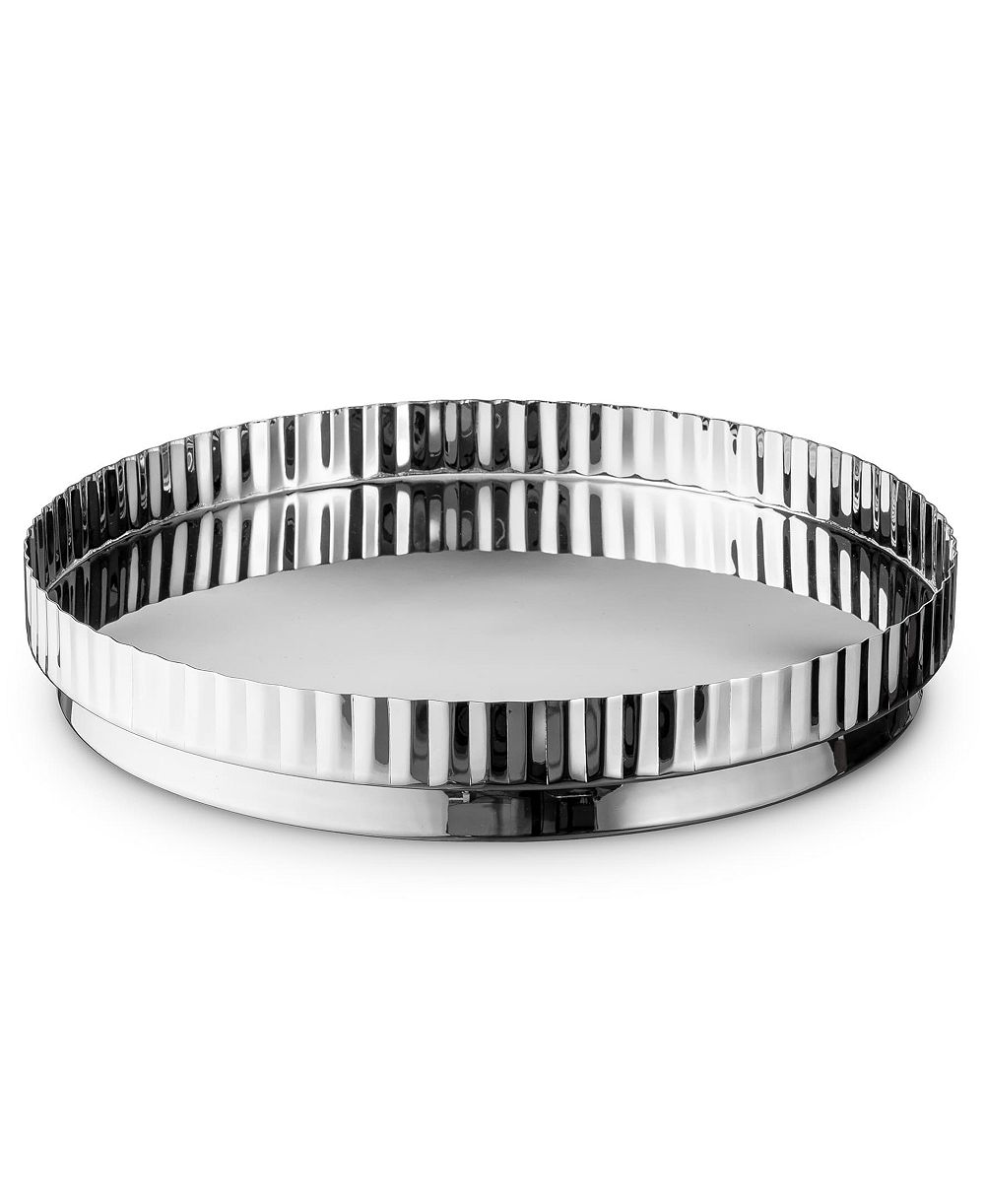Сервировочный поднос godinger waves из нержавеющей стали, 13,25 дюйма