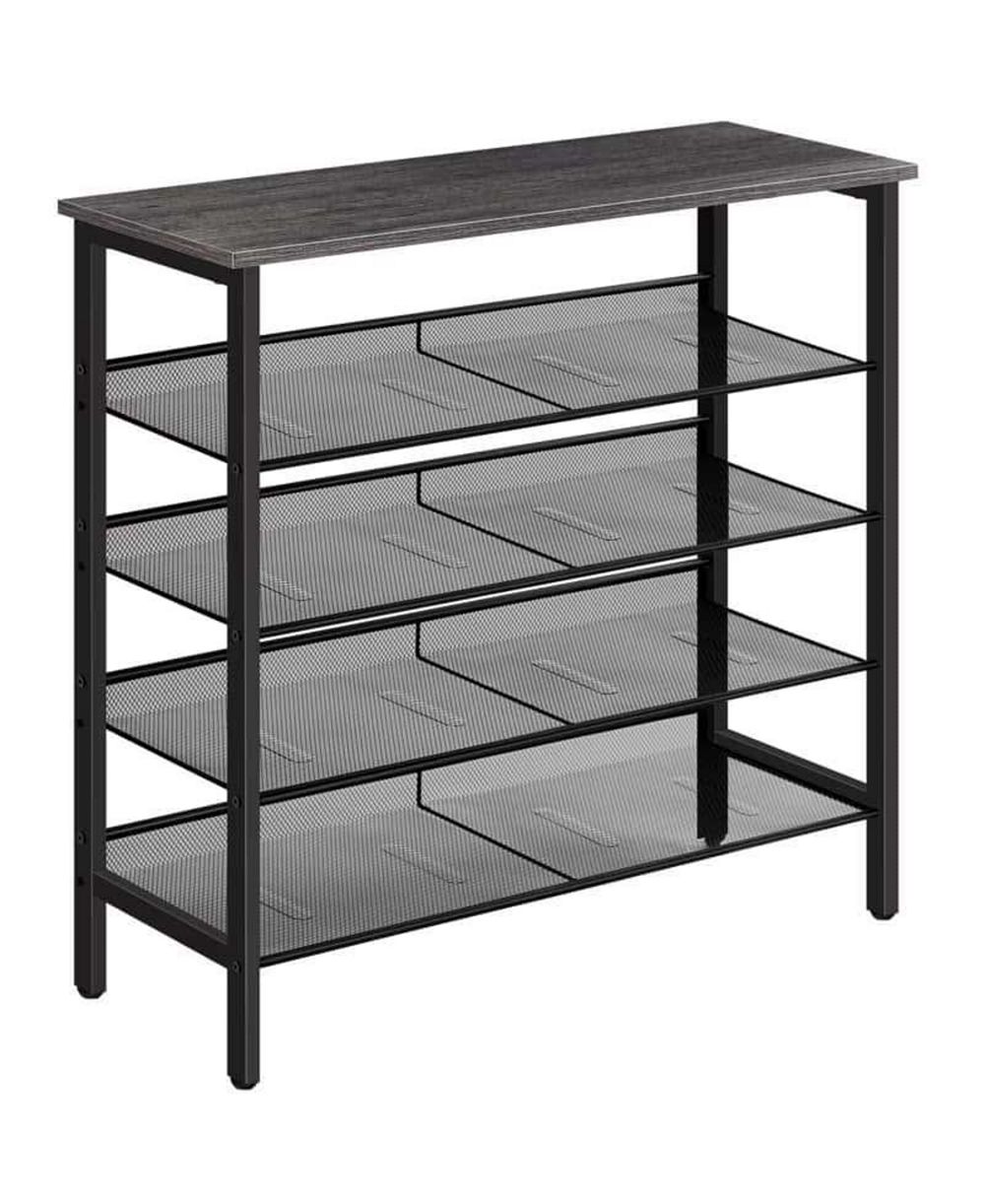 Slickblue Entryway 5-Tier Shoe Rack with Adjustable Shelf Holds 16 Shoes