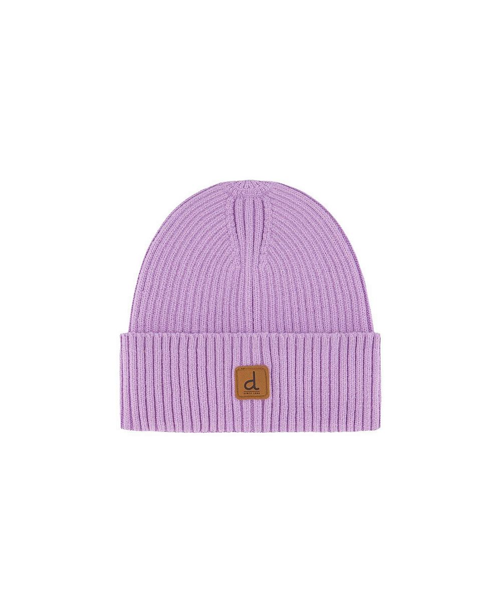 Шапка Deux par Deux Toddler Girl 2 - 4 Ribbed Knit, лавандовая
