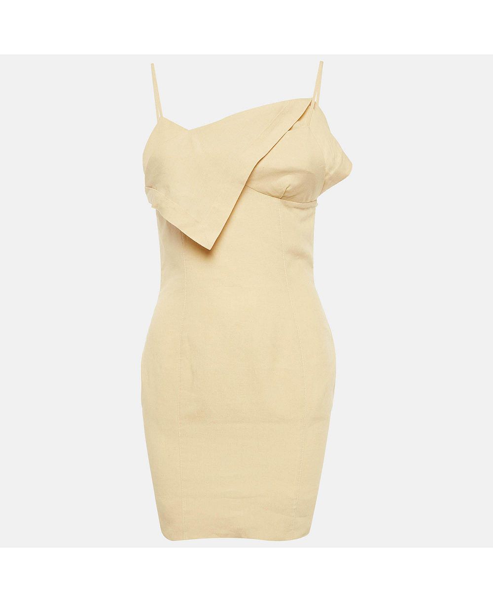 Женское мини-платье Jacquemus Lamour из льна (Pre-Owned)