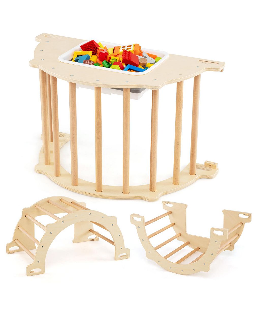 Сенсорный игровой стол Slickblue 8-in-1 Climbing Arch с откидным контейнером для хранения