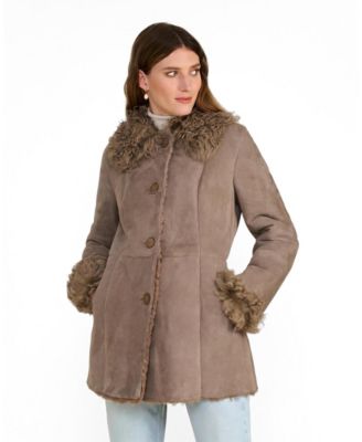 FURNIQ UK Женский Aubrey Shearling Coat