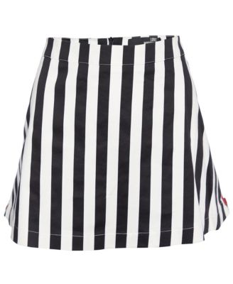 Pre-Owned Love Moschino Women's Cotton Contrast Zip Detail Mini Skirt