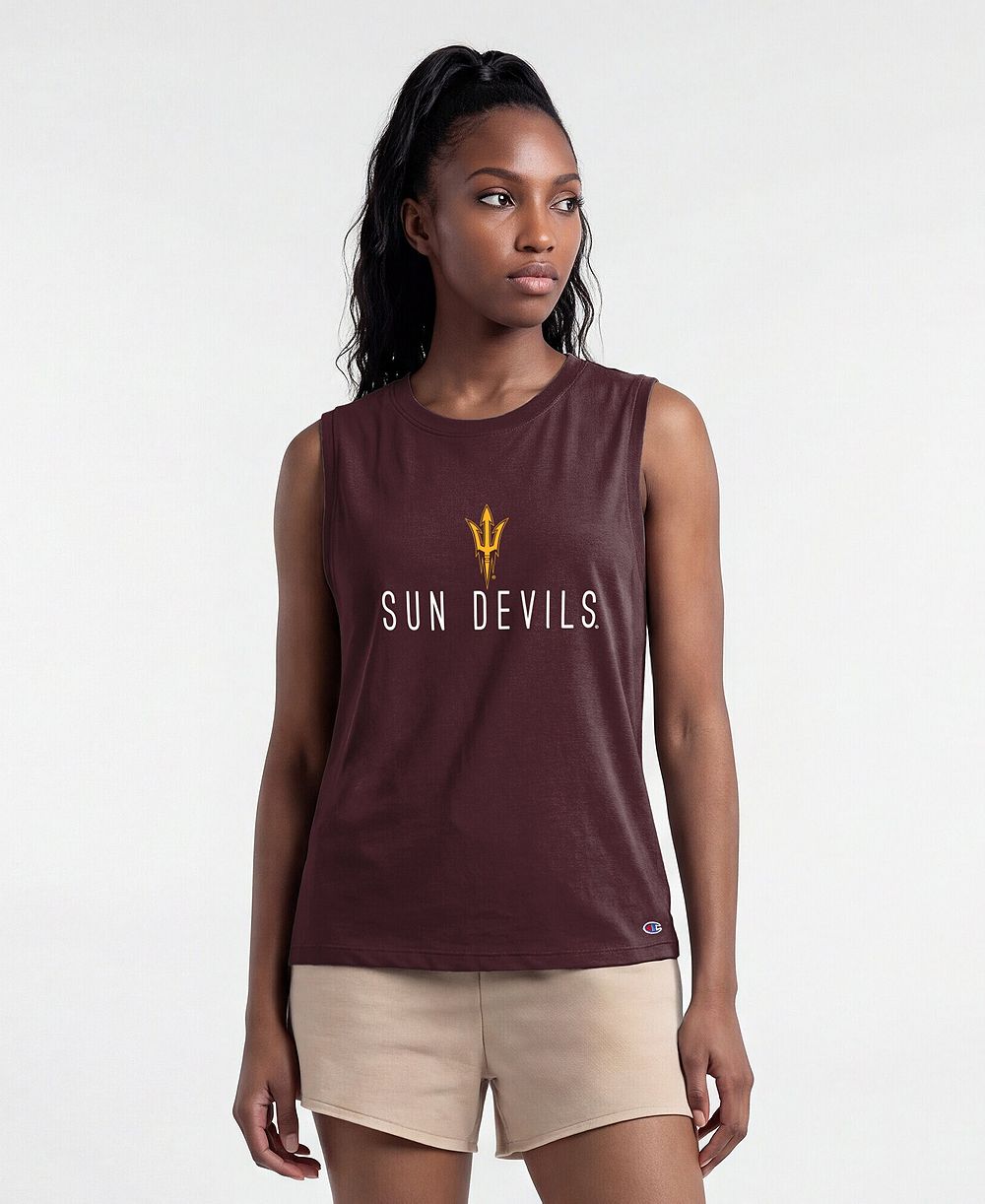Женский майка Champion Maroon Arizona State Sun Devils Lifestyle