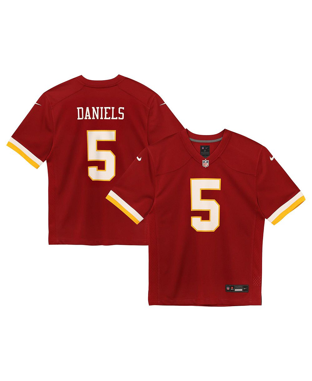Nike Детский бордовый джерси Jayden Daniels Washington Commanders Team Game