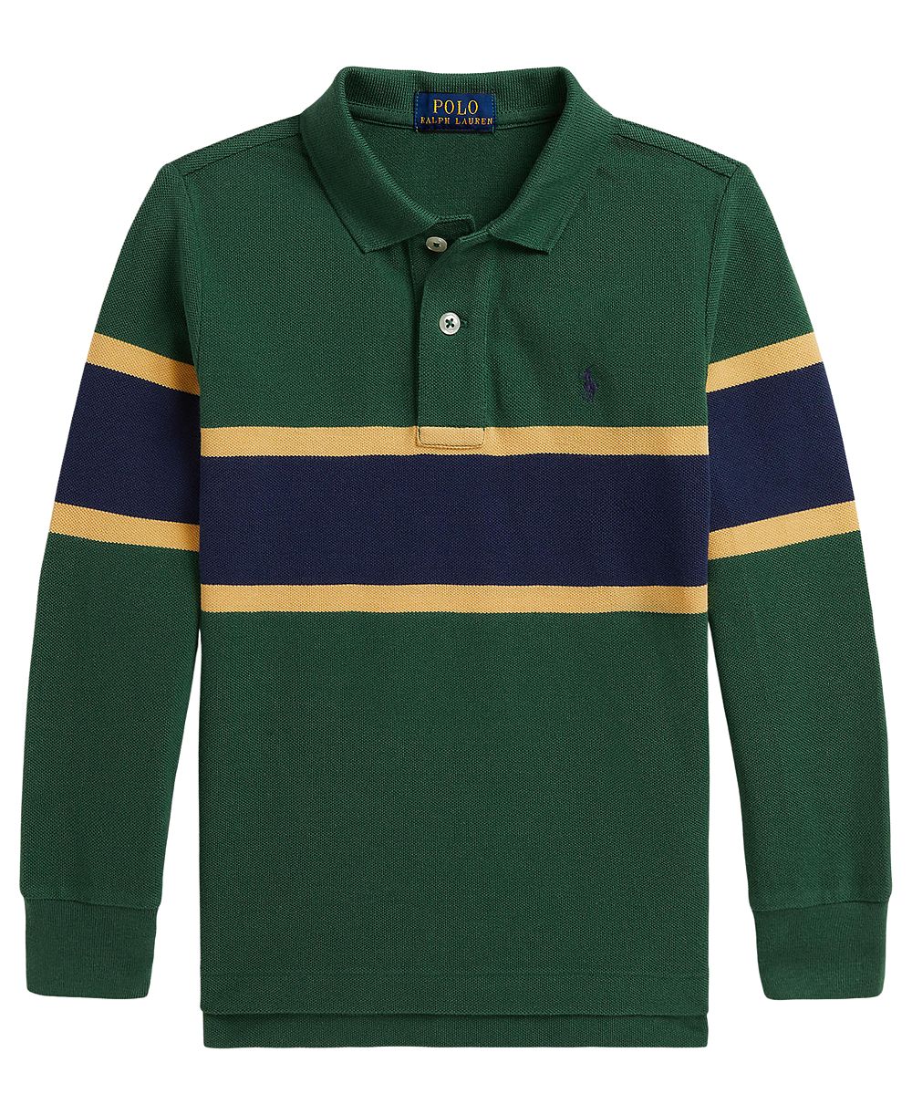 Polo Ralph Lauren Детская рубашка поло из хлопка в полоску 2T-7