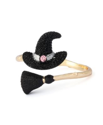 Браслет-бэнгл Betsey Johnson Faux-Stone Pretty Spooky Witchy Hat