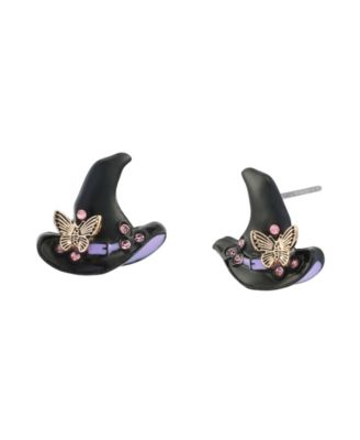 Betsey Johnson серьги-гвоздики Halloween Witchy