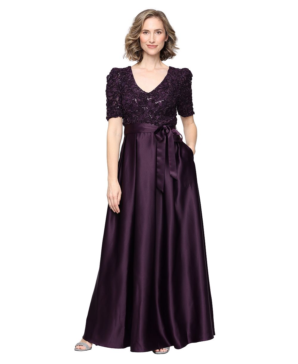 Платье Alex Evenings Petite V-Neck A-Line Ball Gown