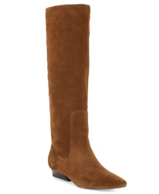 Nine West Women's Morisa Tall Suede Dress Boots