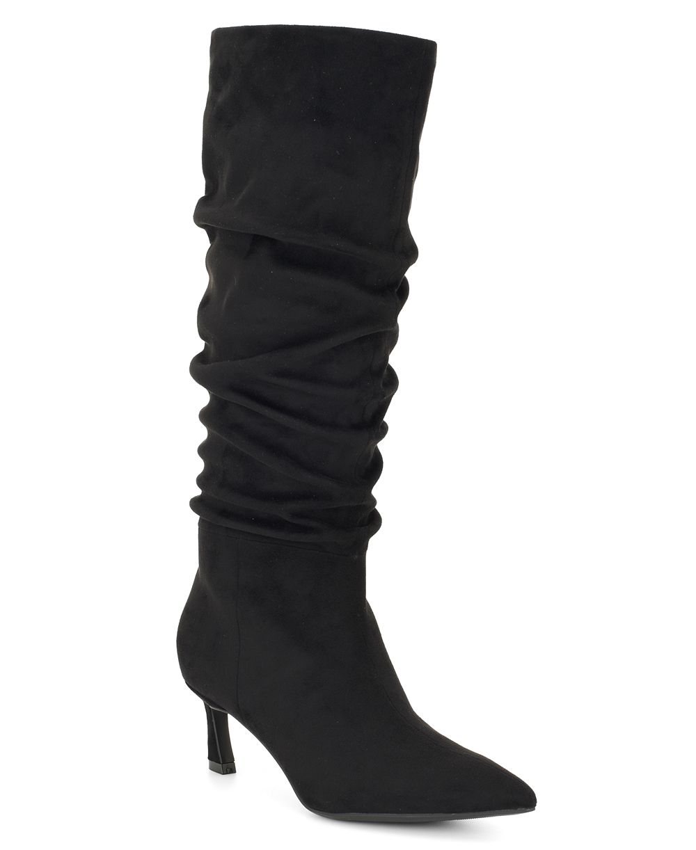 Nine West Women's Riyaa Tall Slouch Kitten Heel Dress Boots