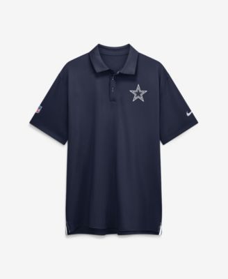 Мужская рубашка-поло Nike Navy Dallas Cowboys Sideline Tour Dri-FIT