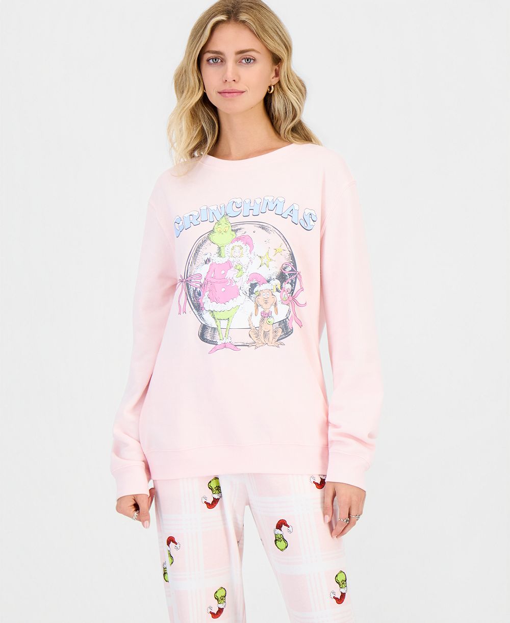 Hybrid Juniors' Grinch Xmas Graphic Sweatshirt