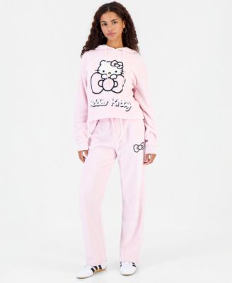 Sanrio Juniors' HK Woobie Fleece Wide-Leg Pants