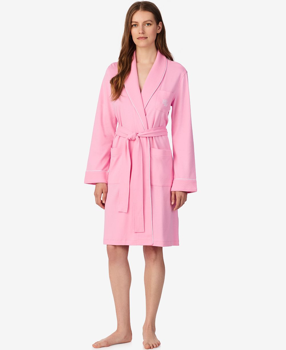 Женский халат Lauren Ralph Lauren Long-Sleeve Short Robes