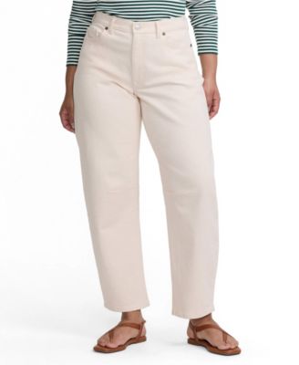 Женские джинсы Lands' End Soft Denim Mid Rise Relaxed Barrel Ankle