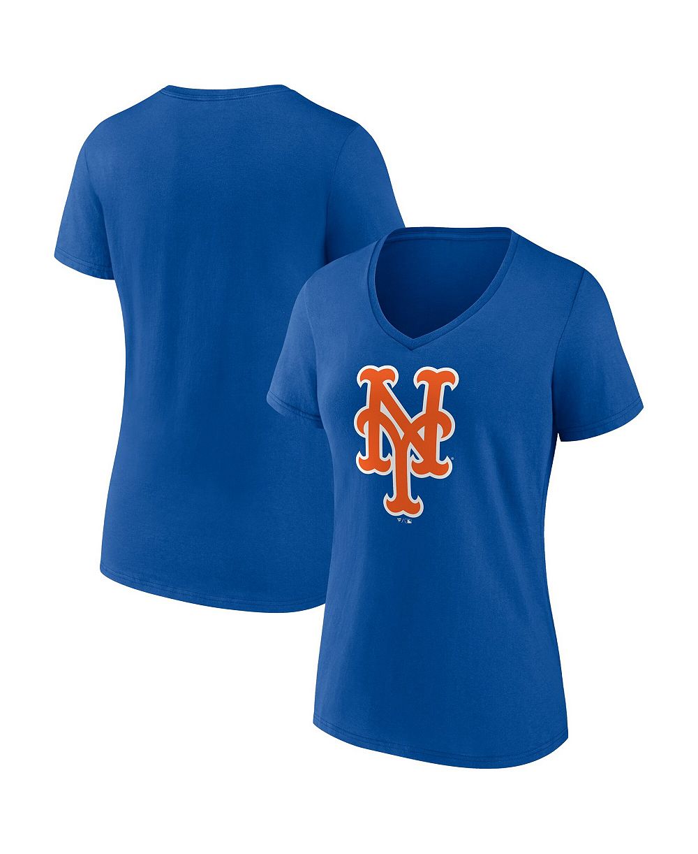 Женская футболка Logo Athletic Royal New York Mets V-Neck