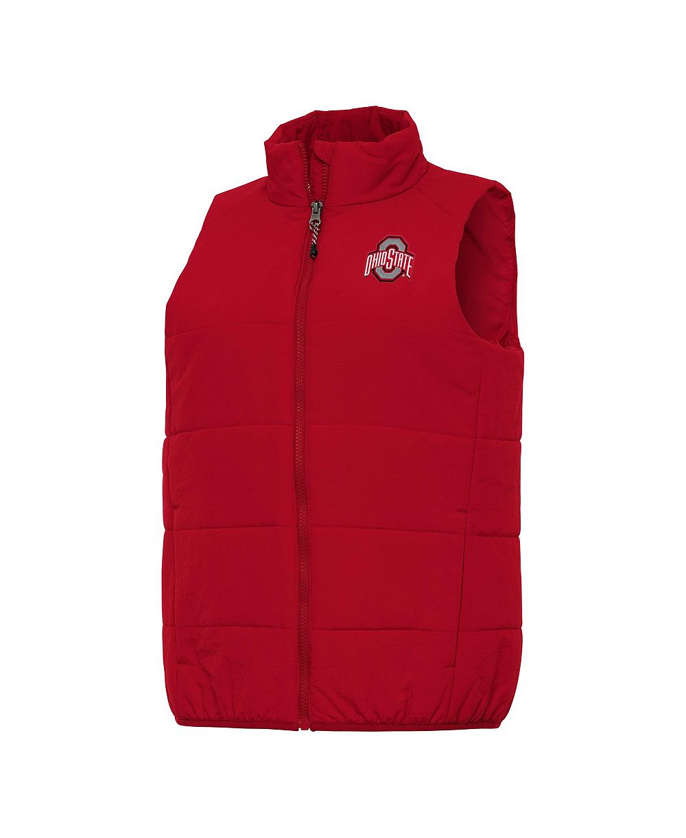 Женская жилетка Antigua Scarlet Ohio State Buckeyes Experience Full-Zip