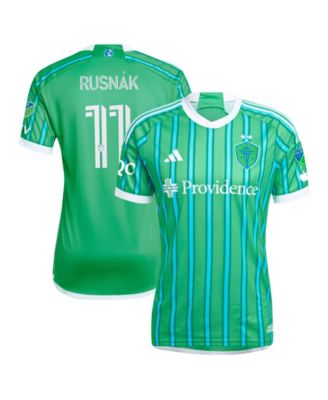 Adidas Men's Albert Rusnak Green Seattle Sounders FC 2024 The Anniversary Kit Authentic Player Jersey