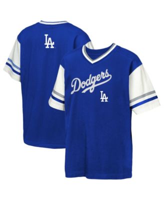 Футболка Outerstuff Royal Los Angeles Dodgers Big League Base Runner Ringer для мальчиков и девочек