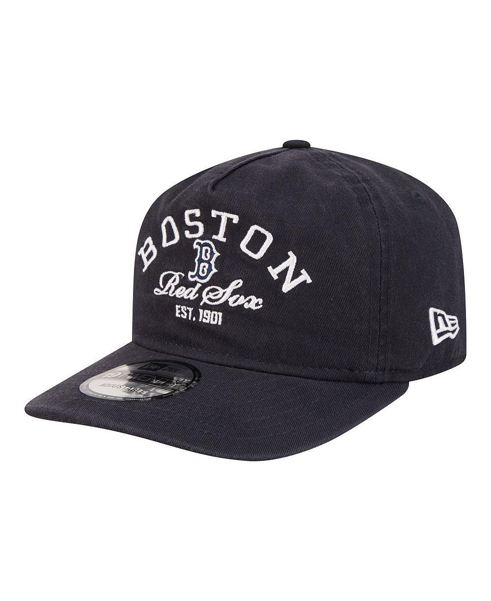Мужская кепка New Era Navy Boston Red Sox Stacked 19TWENTY Adjustable