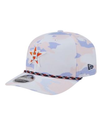 Мужская кепка New Era White Houston Astros Camo Rope 9SEVENTY Adjustable