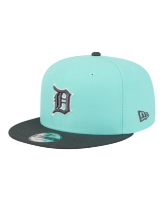 New Era Men's Turquoise/Charcoal Detroit Tigers Two-Tone Color Pack 9FIFTY Snapback Hat