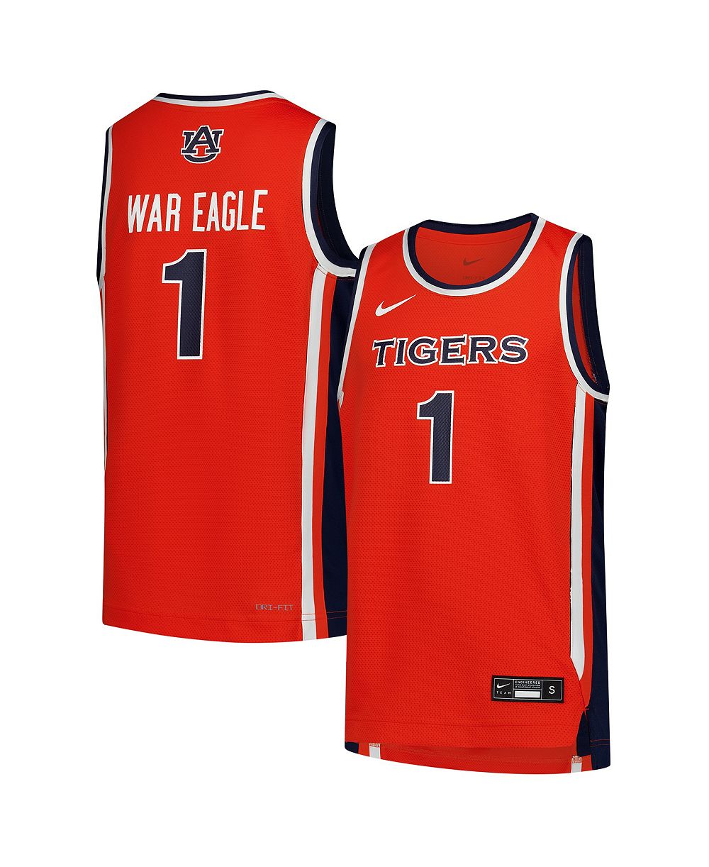 Детская баскетбольная джерси Nike Orange Auburn Tigers Replica