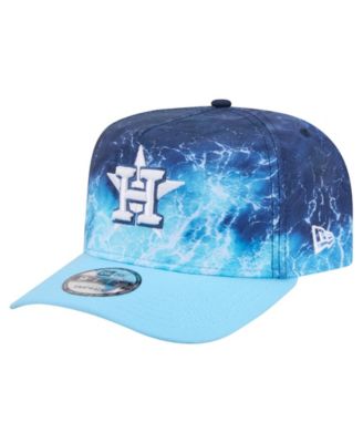 Мужская кепка New Era Light Blue Houston Astros Deep Water Pre-Curved 9FIFTY A-Frame Snapback