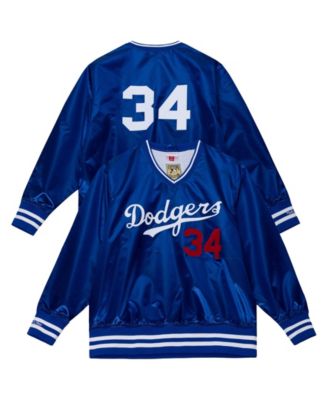 Мужская и женская куртка Mitchell & Ness Fernando Valenzuela Royal Los Angeles Dodgers 1986 Authentic Satin Pullover