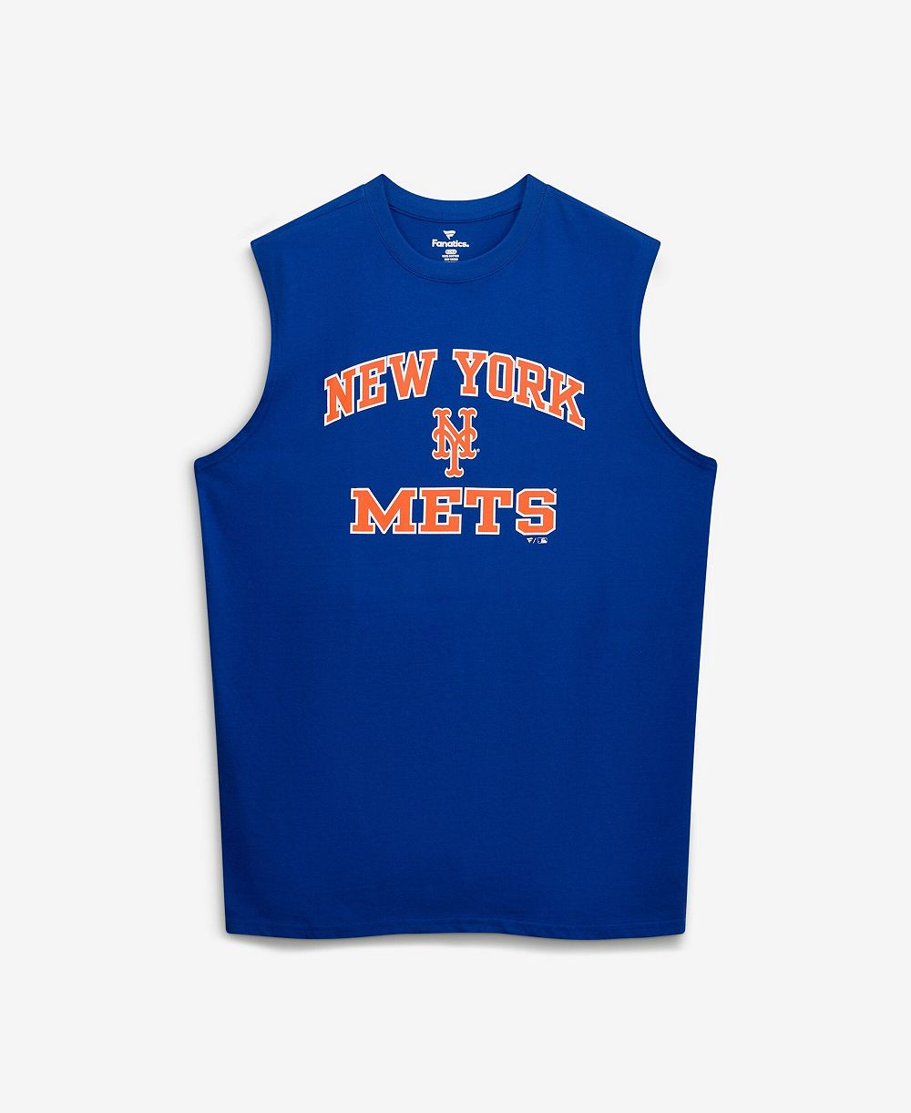 Мужской майка-борцовка Fanatics Royal New York Mets Big & Tall Heart & Soul Muscle Tank Top