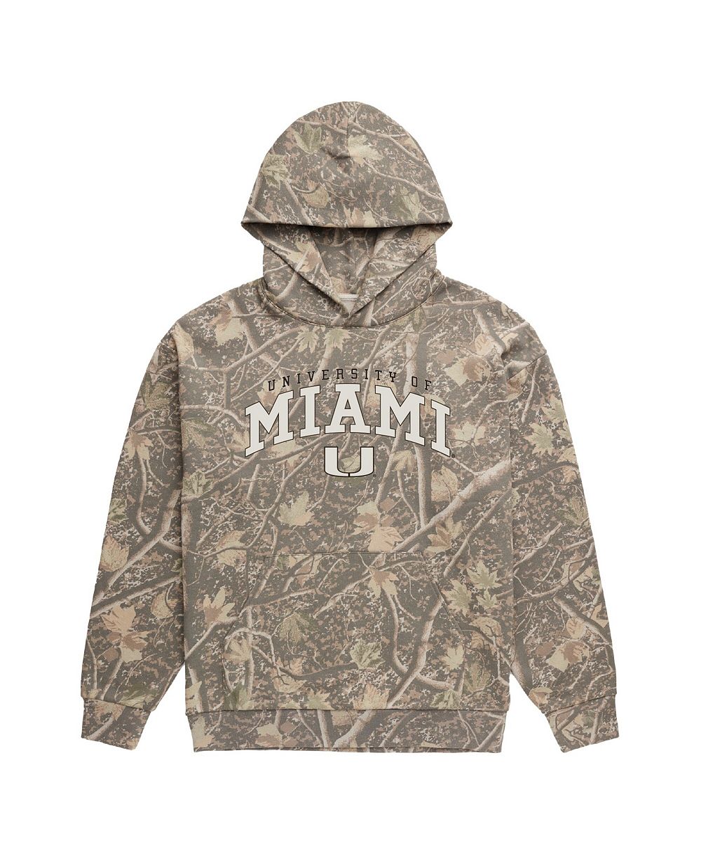 Uscape Apparel Men's Camo Miami Hurricanes Back Bay Fleece Hoodie