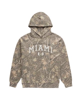 Мужская флисовая толстовка Uscape Apparel Camo Miami Hurricanes Back Bay