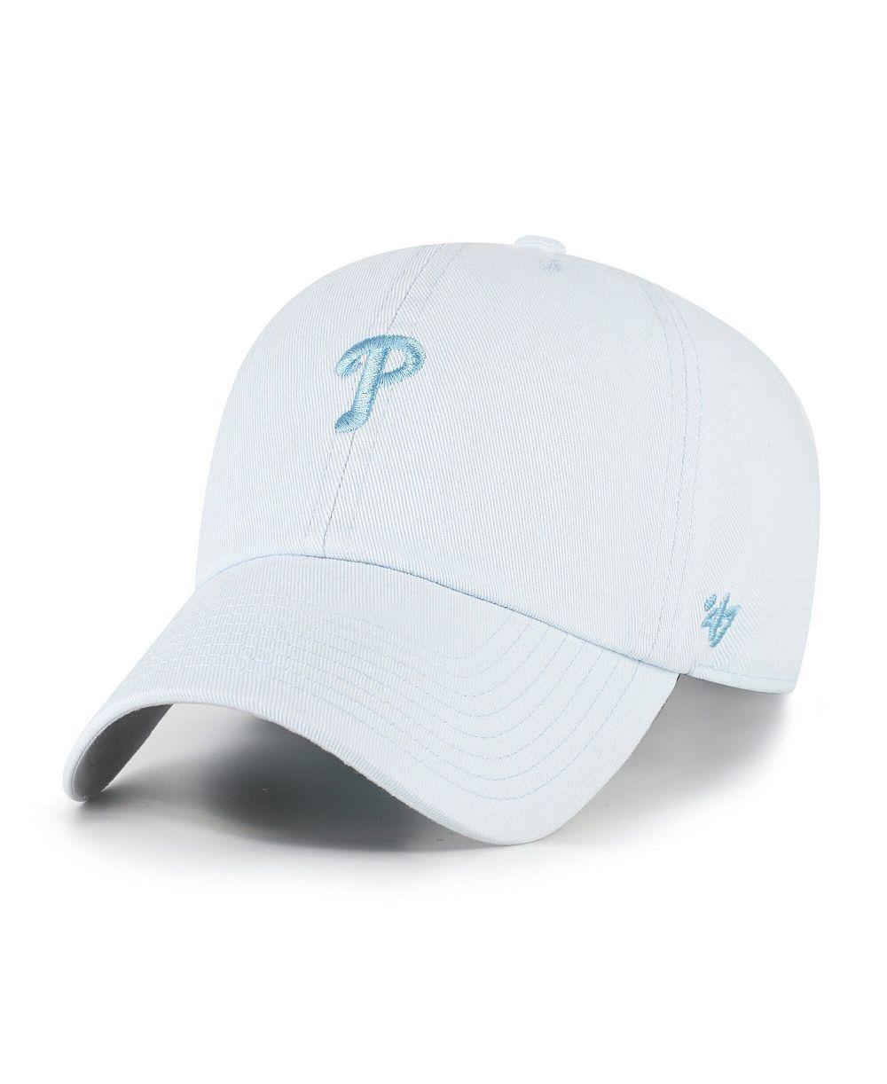 Мужская и женская кепка '47 Brand Light Blue Philadelphia Phillies Pastel Clean Up Adjustable