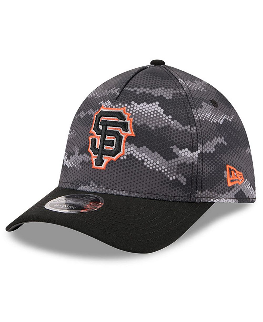 New Era Men's Black San Francisco Giants Camo 39THIRTY A-Frame Flex Hat