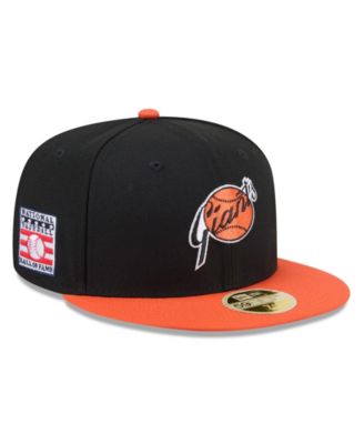 Мужская кепка New Era Black/Orange San Francisco Giants 2026 Baseball Hall of Fame 59FIFTY Fitted