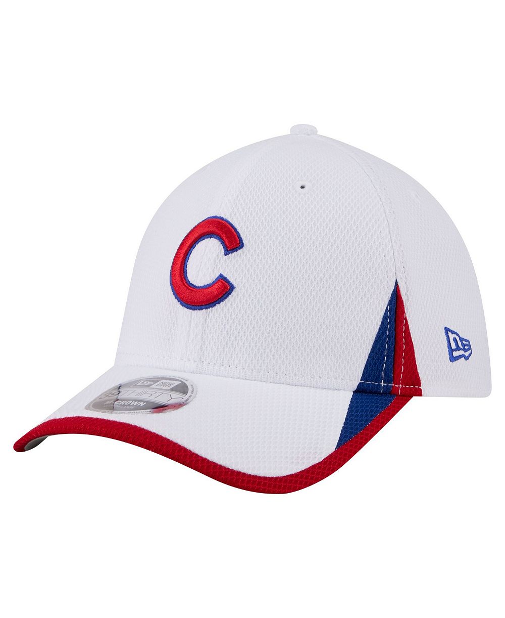 Мужская кепка New Era White Chicago Cubs Cut n Sew 39THIRTY Flex Hat