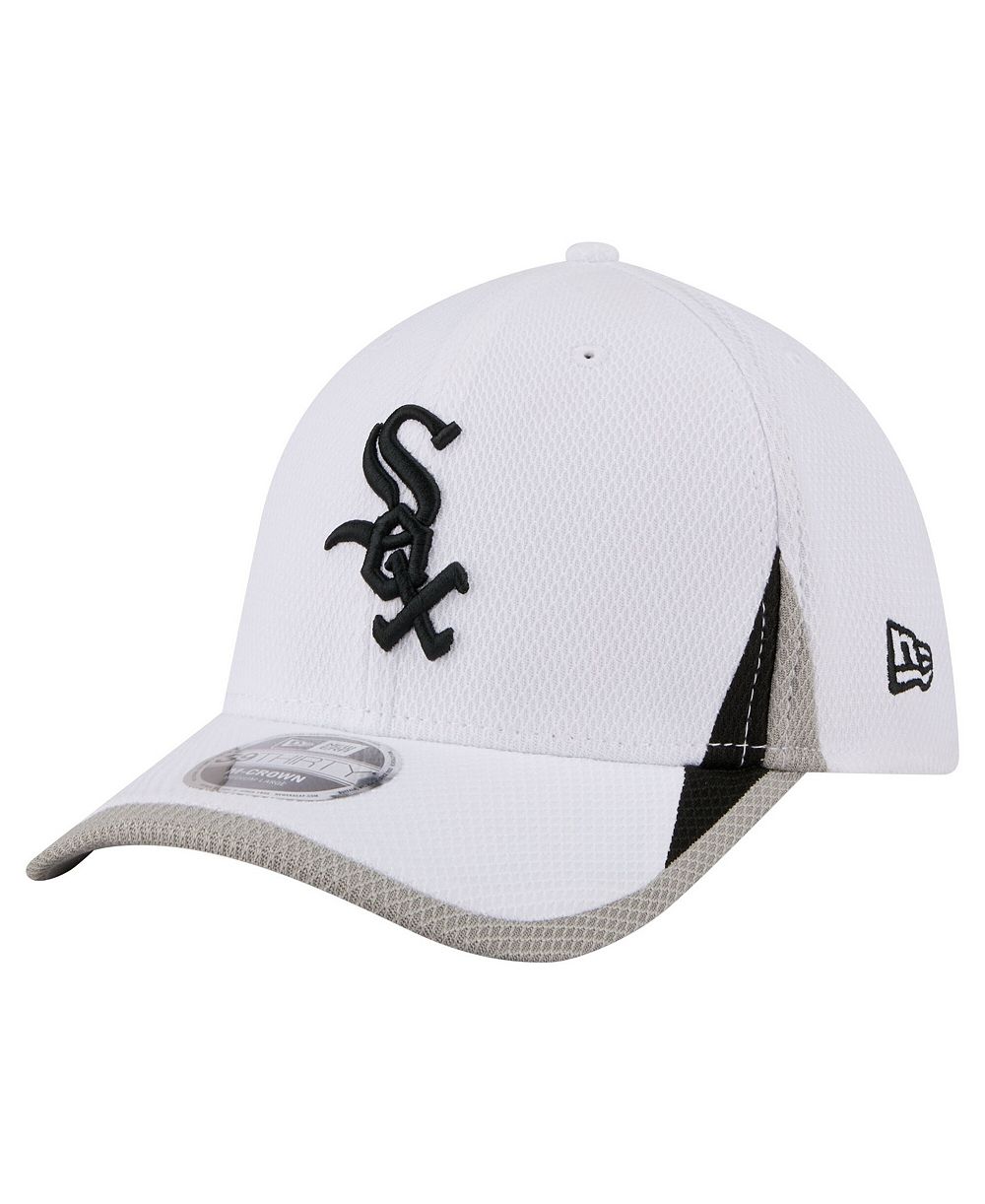 New Era Men's White Chicago White Sox Cut n Sew 39THIRTY Flex Hat