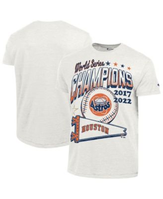 Мужская футболка Champion Men's White Houston Astros Winning Tradition Cooperstown Tri-Blend T-Shirt