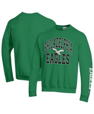 Champion Men's Kelly Green Philadelphia Eagles Power Blend Fleece Sweatshirt
