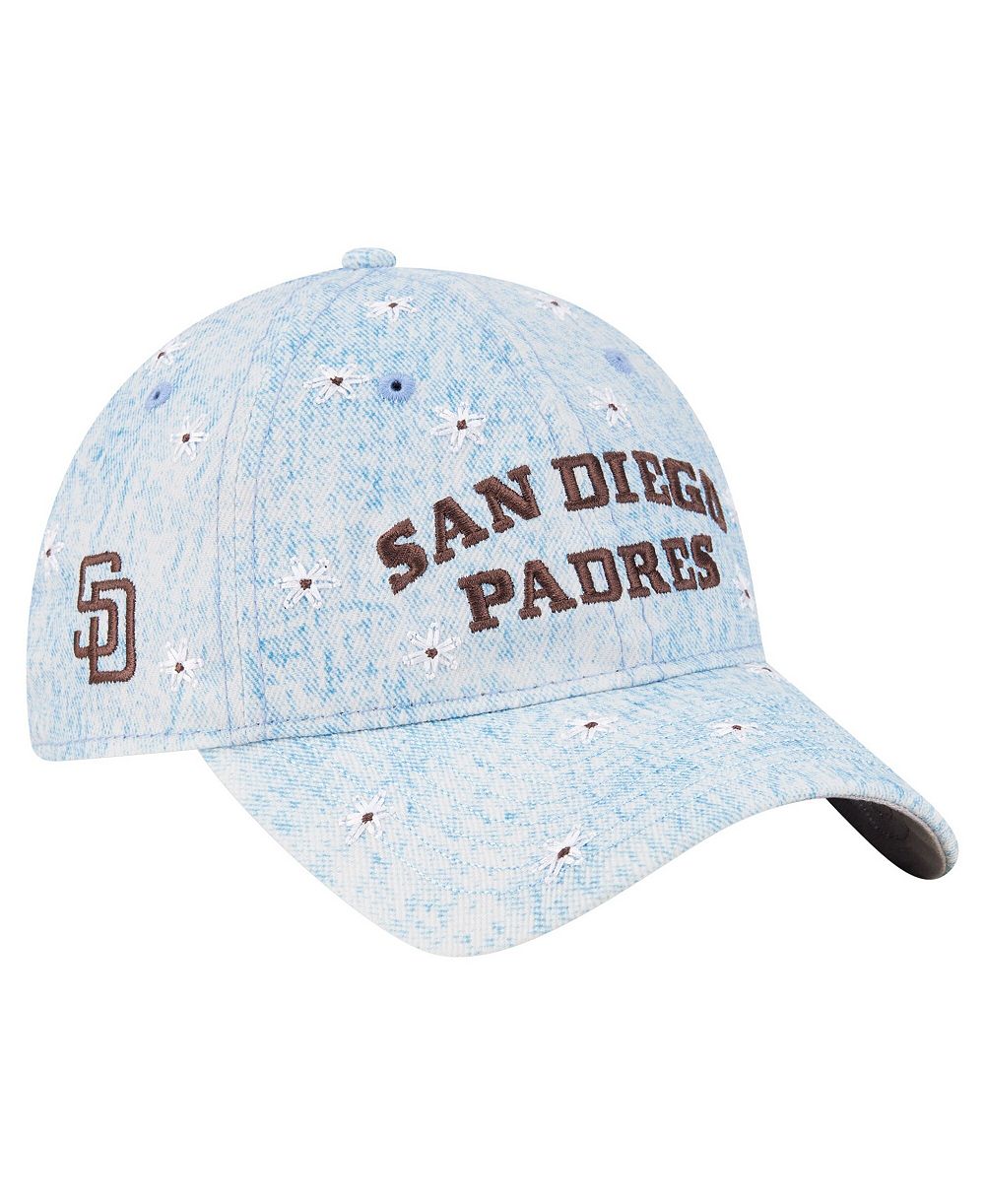 Женская New Era Hat San Diego Padres Daisy All Over 9TWENTY Adjustable Light Blue