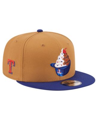 Мужская кепка New Era Khaki/Dark Blue Texas Rangers Ice Cream 9FIFTY Snapback