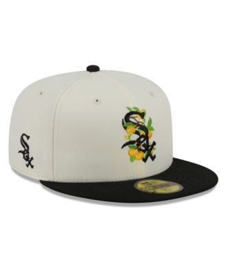 Мужская кепка New Era White/Black Chicago White Sox Blossom 59FIFTY Fitted
