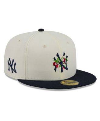 New Era Men's White/Navy New York Yankees Blossom 59FIFTY Fitted Hat