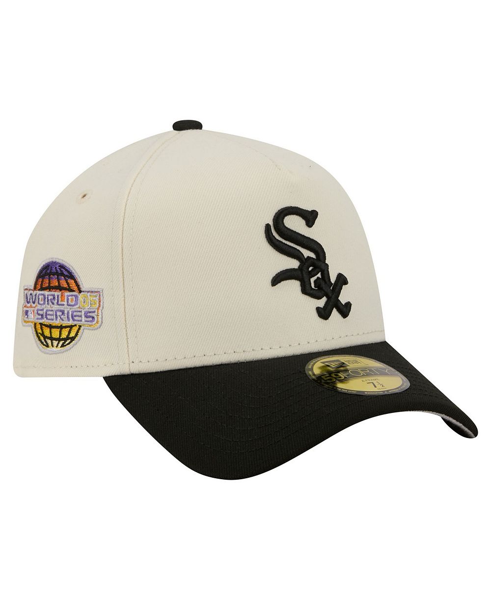 New Era Мужская кепка Chicago White Sox Chrome A-Frame 59FORTY Fitted, кремовая