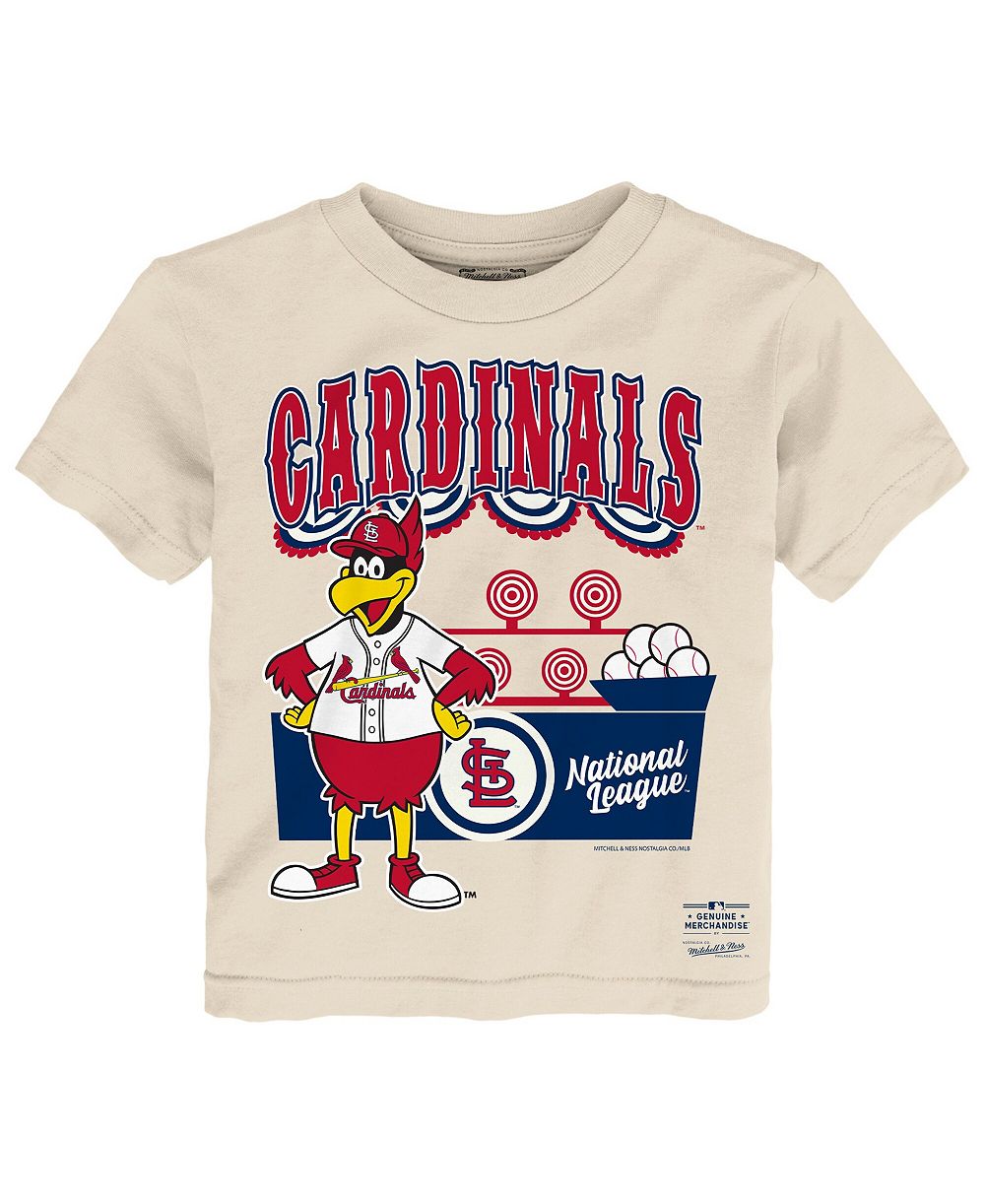 Детская футболка Mitchell & Ness Cream St. Louis Cardinals Step Back Up