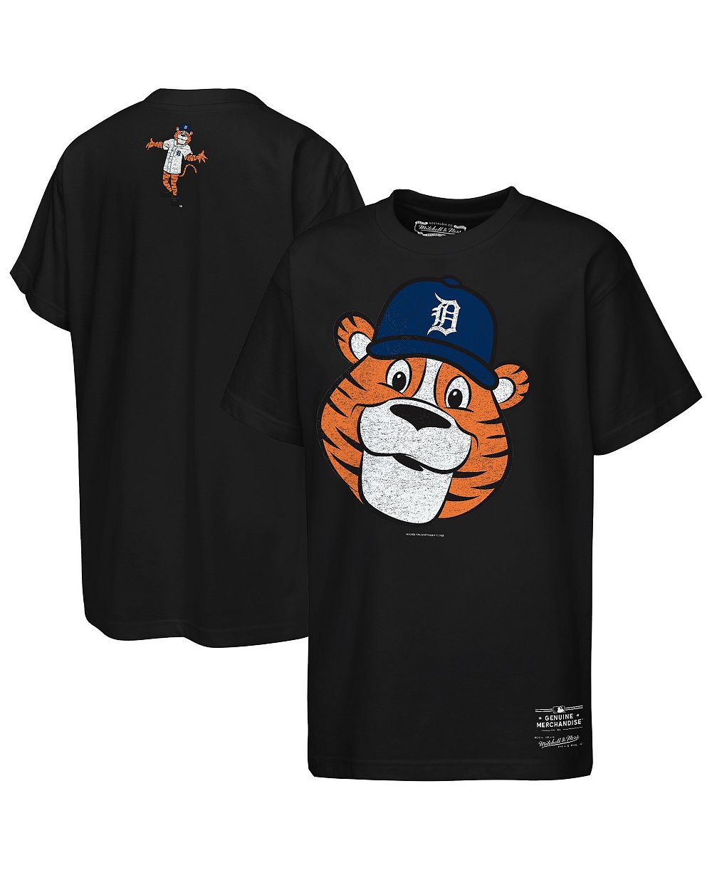 Mitchell & Ness Детский Black Detroit Tigers Big Face Mascot T-Shirt